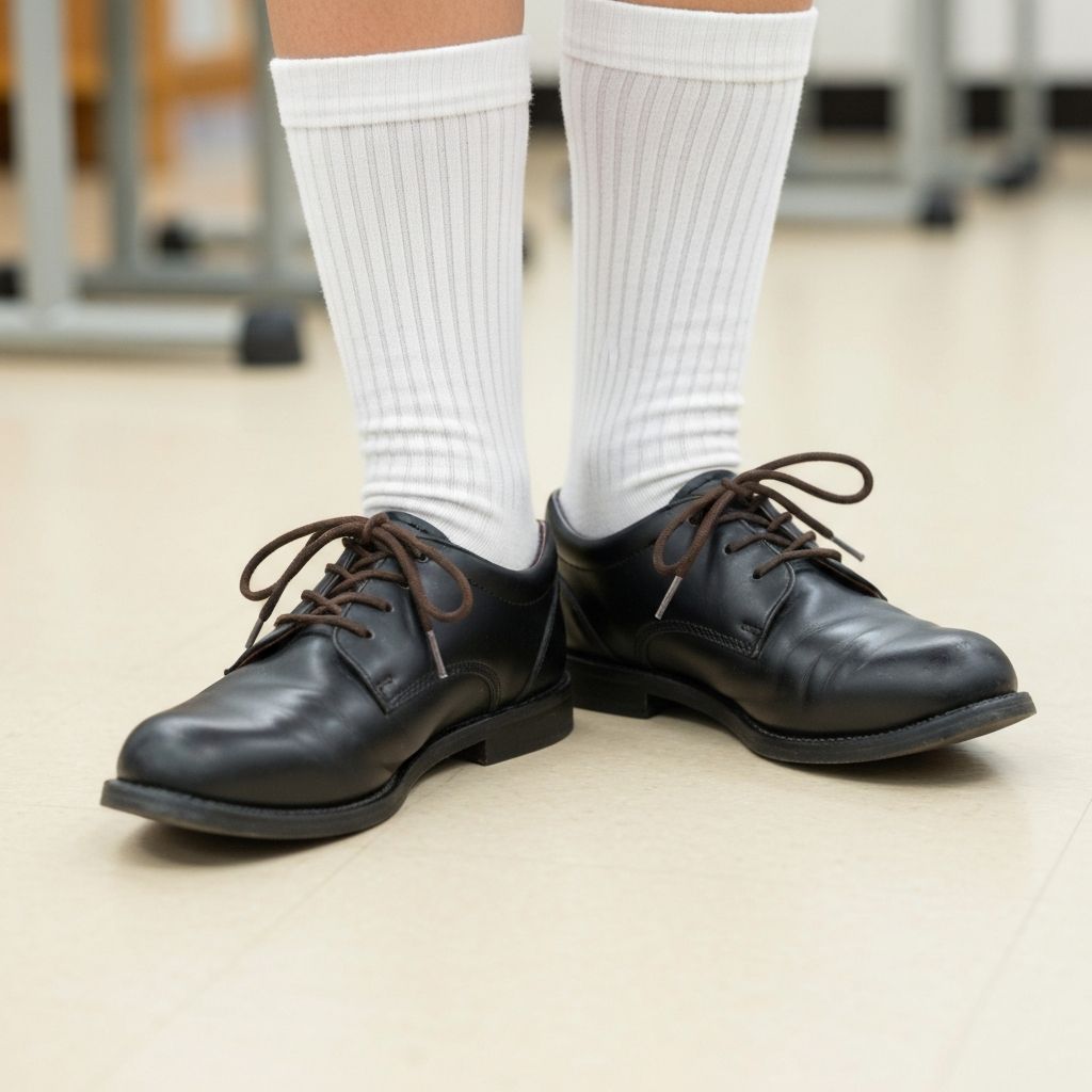 Socks with School Shoes